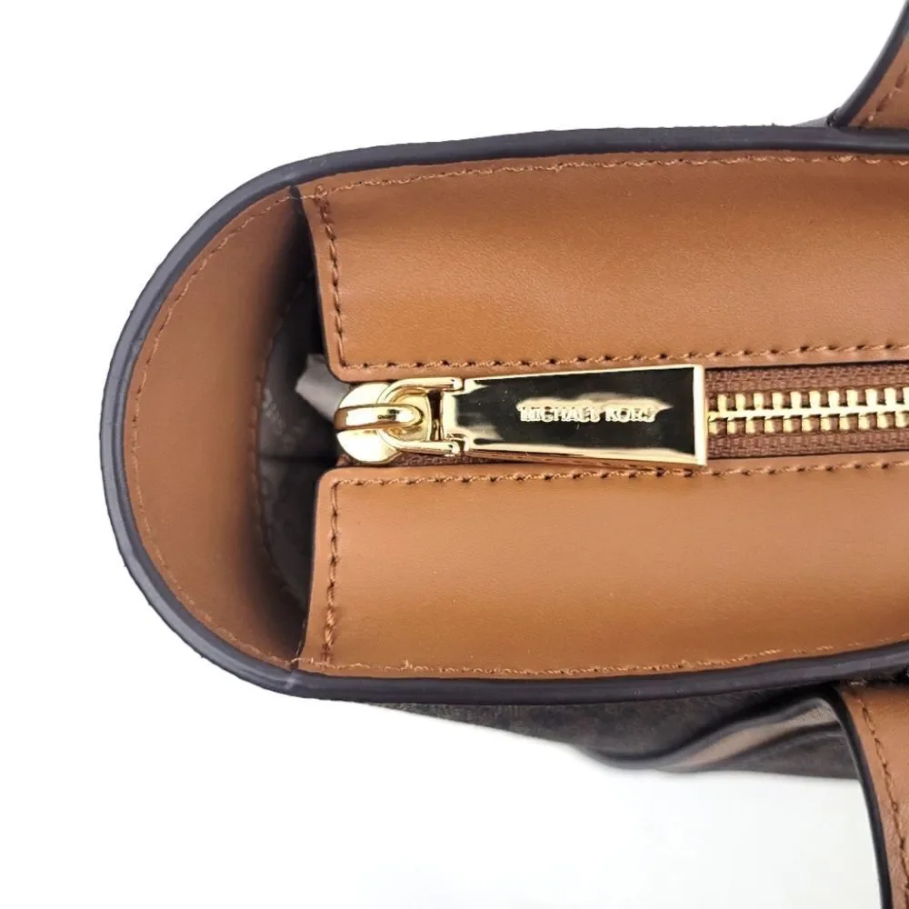 MICHAEL KORS Whitney zip top shoulder tote bag